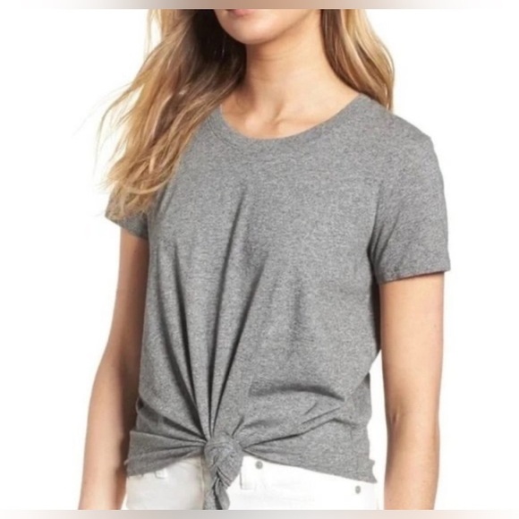 Madewell Knot-Front Tee - Picture 1 of 7